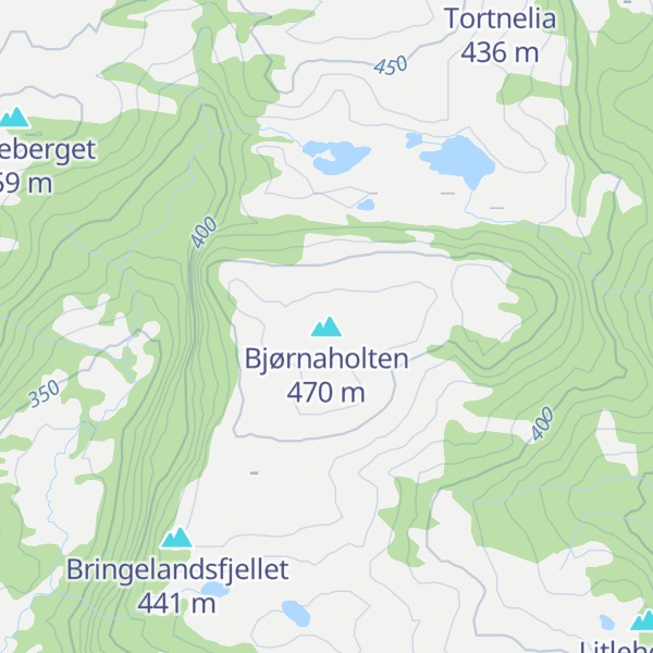 Map of Bjørnaholten