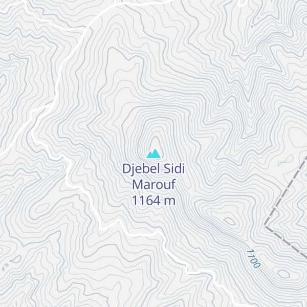Map of Djebel Sidi Marouf