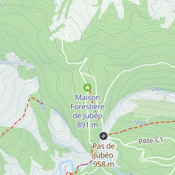 Map of Maison Forestière de Jubéo
