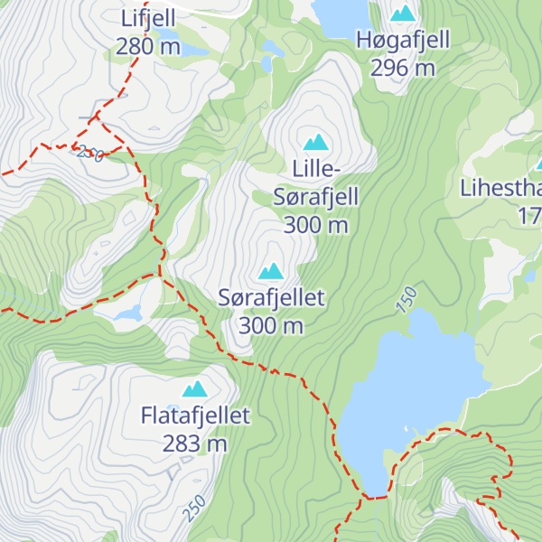 Map of Sørafjellet