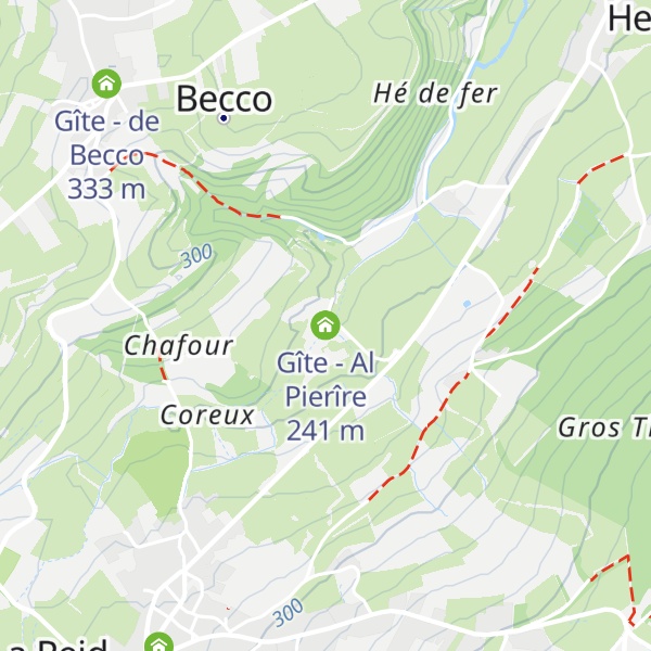 Map of Gîte - Al Pierîre
