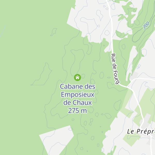 Map of Cabane des Emposieux de Chaux