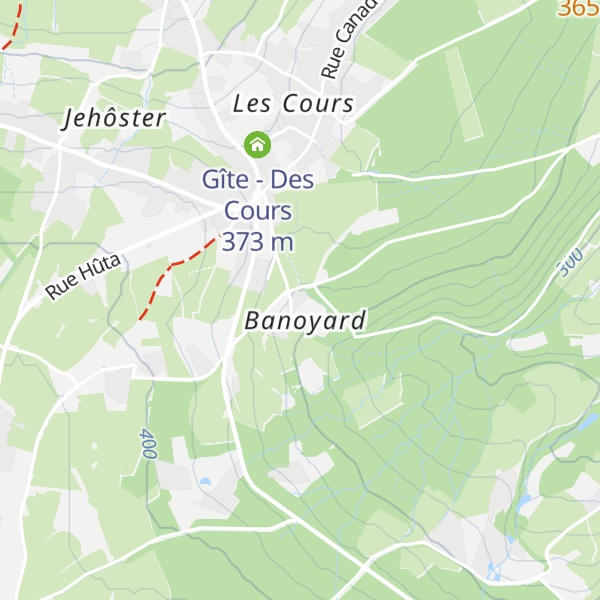 Map of Gîte - Ferme du Banoyard