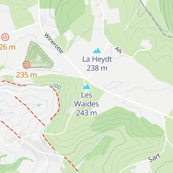 Map of Les Waides