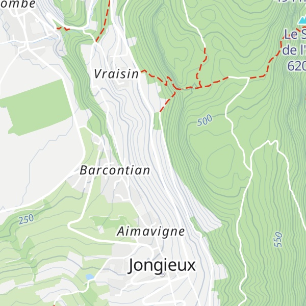 Map of Les Morainières