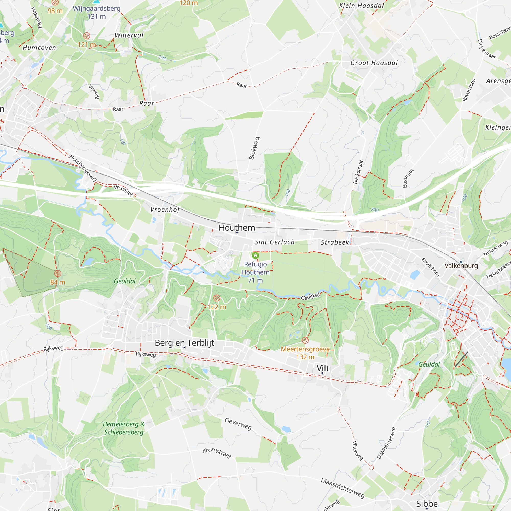 Refugio Houthem map