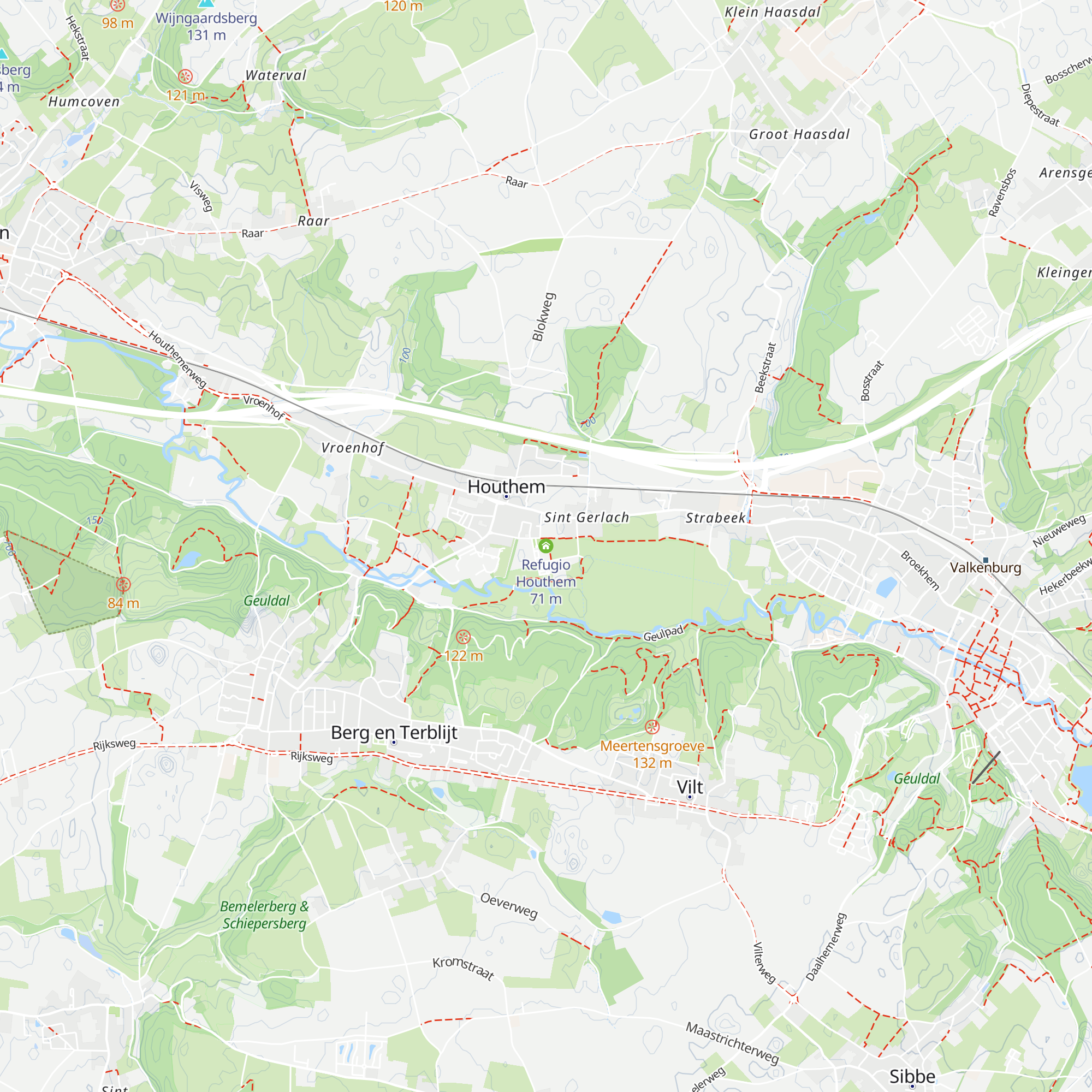 Refugio Houthem map