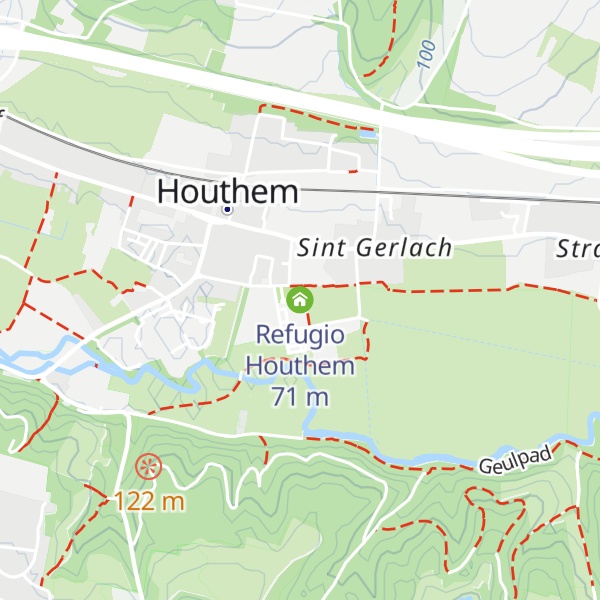 Map of Refugio Houthem