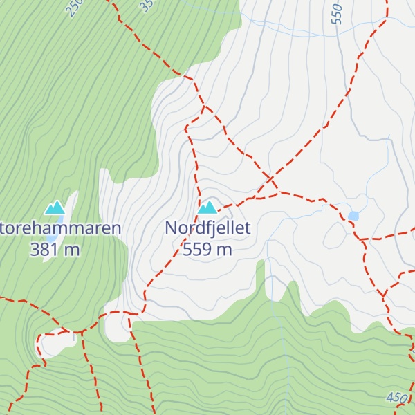 Map of Nordfjellet