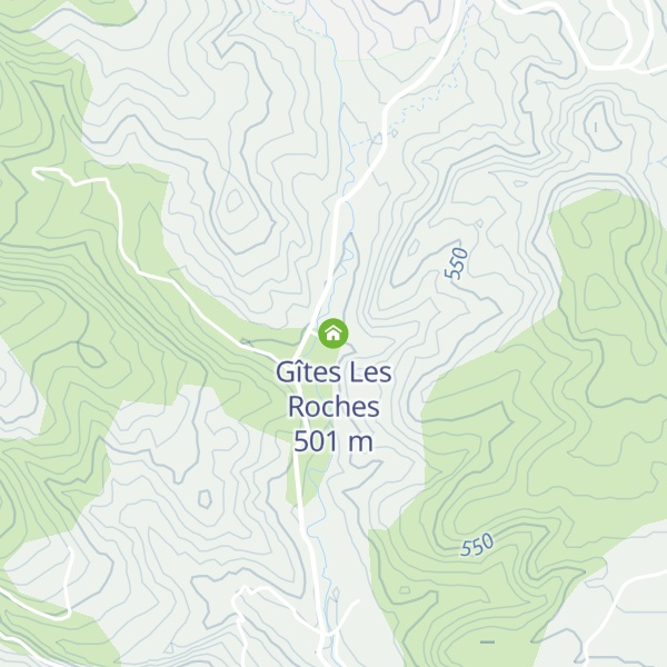Map of Gîtes Les Roches