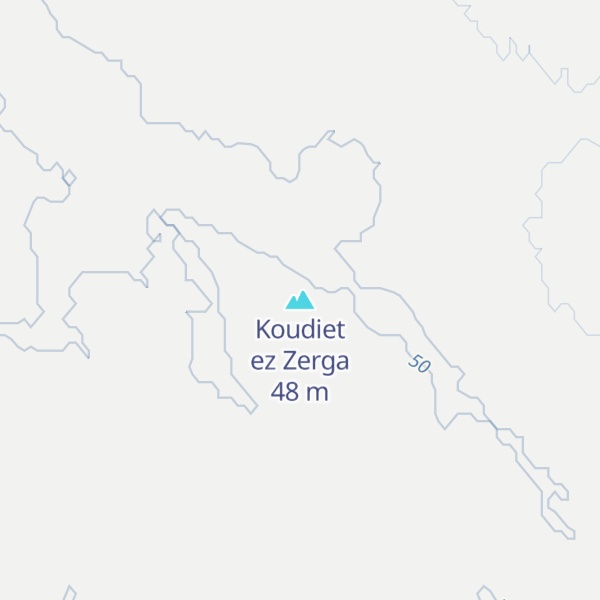 Map of Koudiet ez Zerga