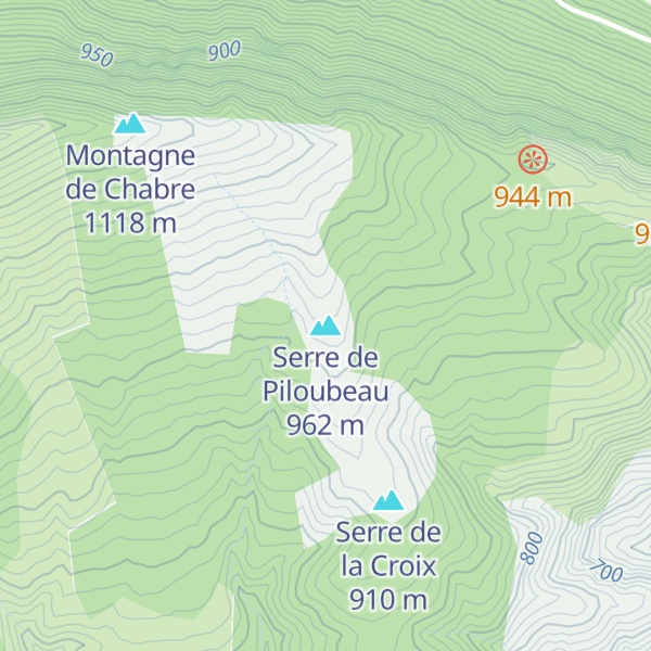 Map of Serre de Piloubeau