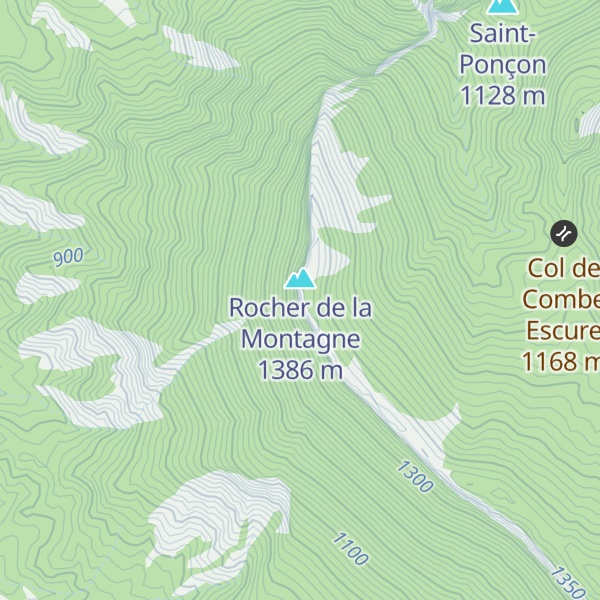 Map of Roc de Longue Dent