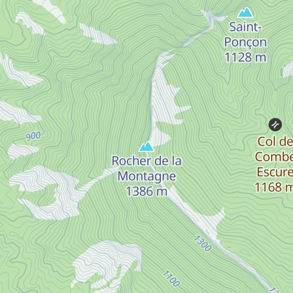 Map of Rocher de la Montagne