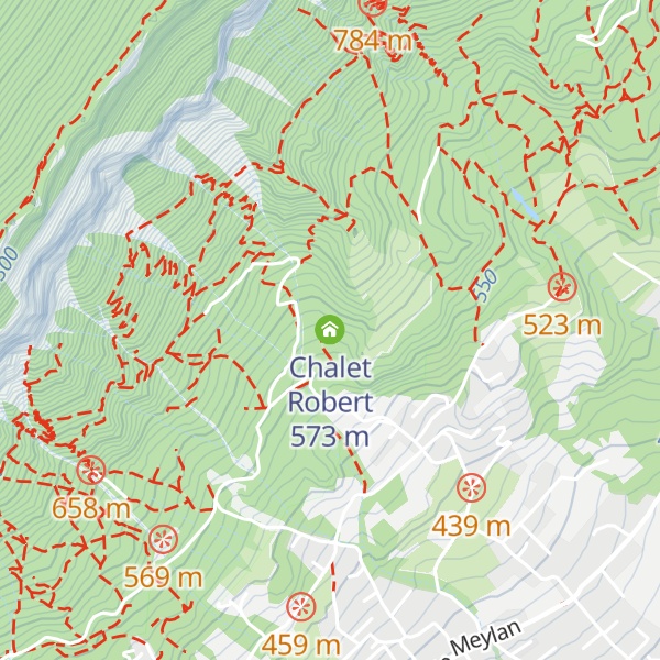 Map of Chalet Robert