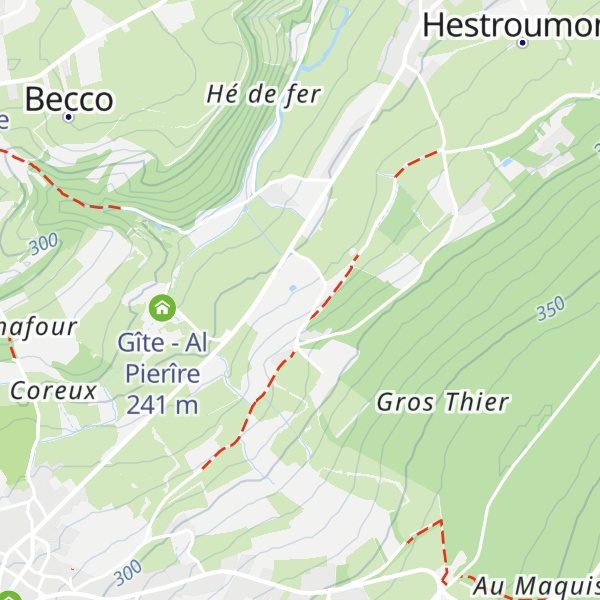 Map of Gîte - La Ferme de Fancheumont