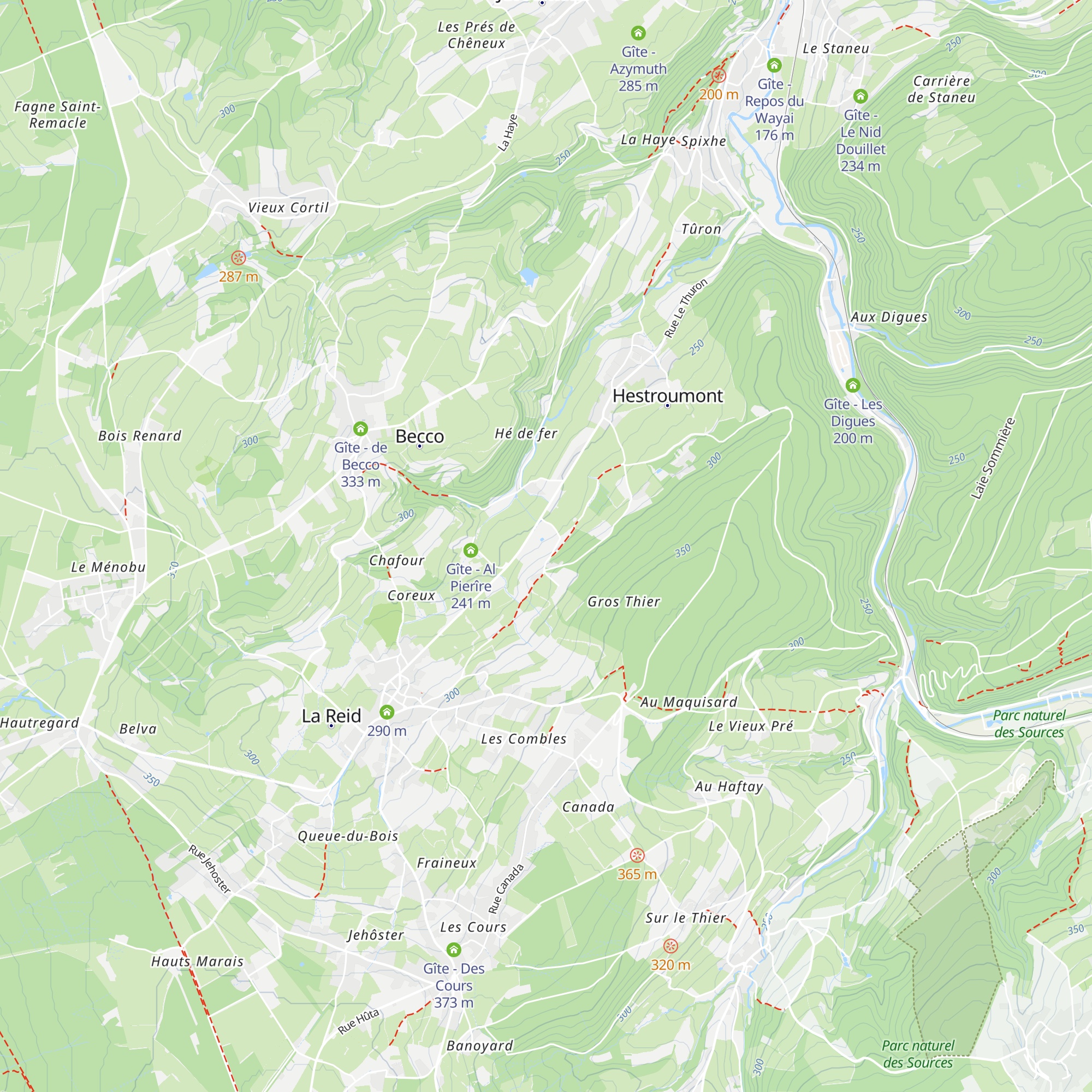 Gîte - La Ferme de Fancheumont map