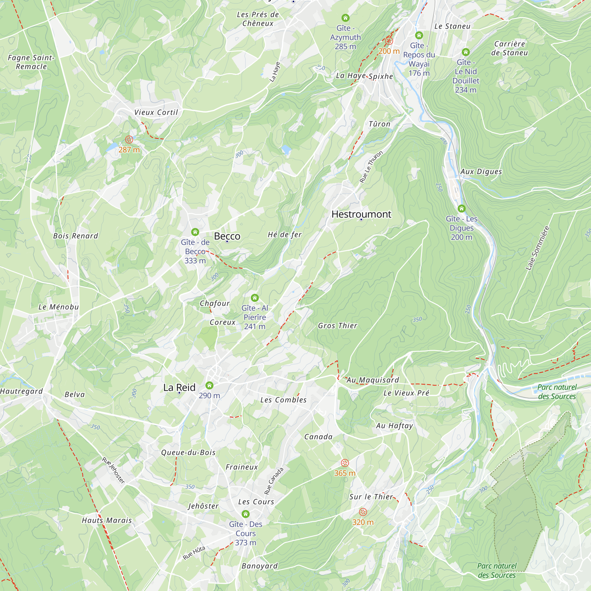 Gîte - La Ferme de Fancheumont map