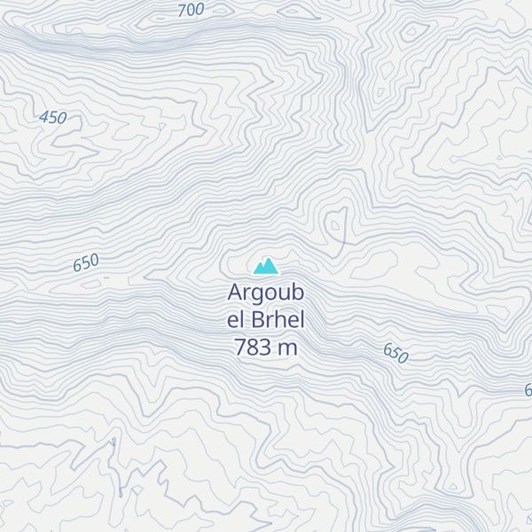 Map of Argoub el Brhel