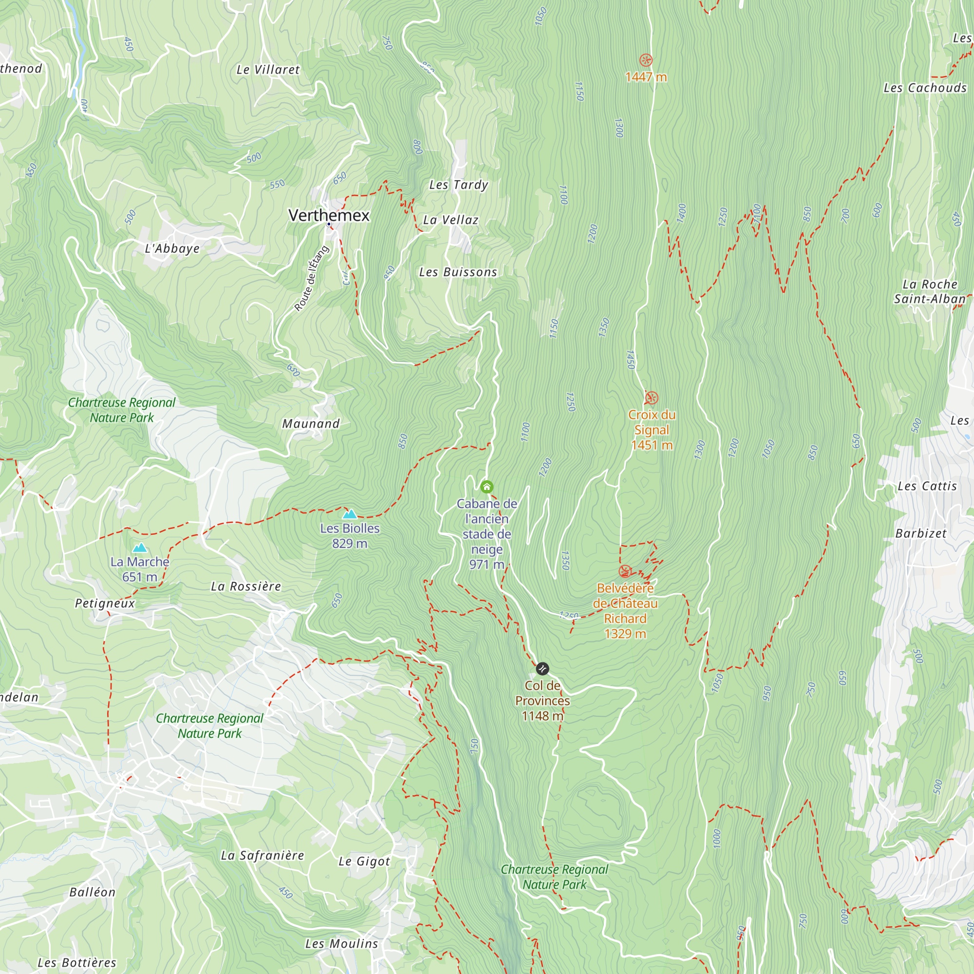 Cabane de l'ancien stade de neige map