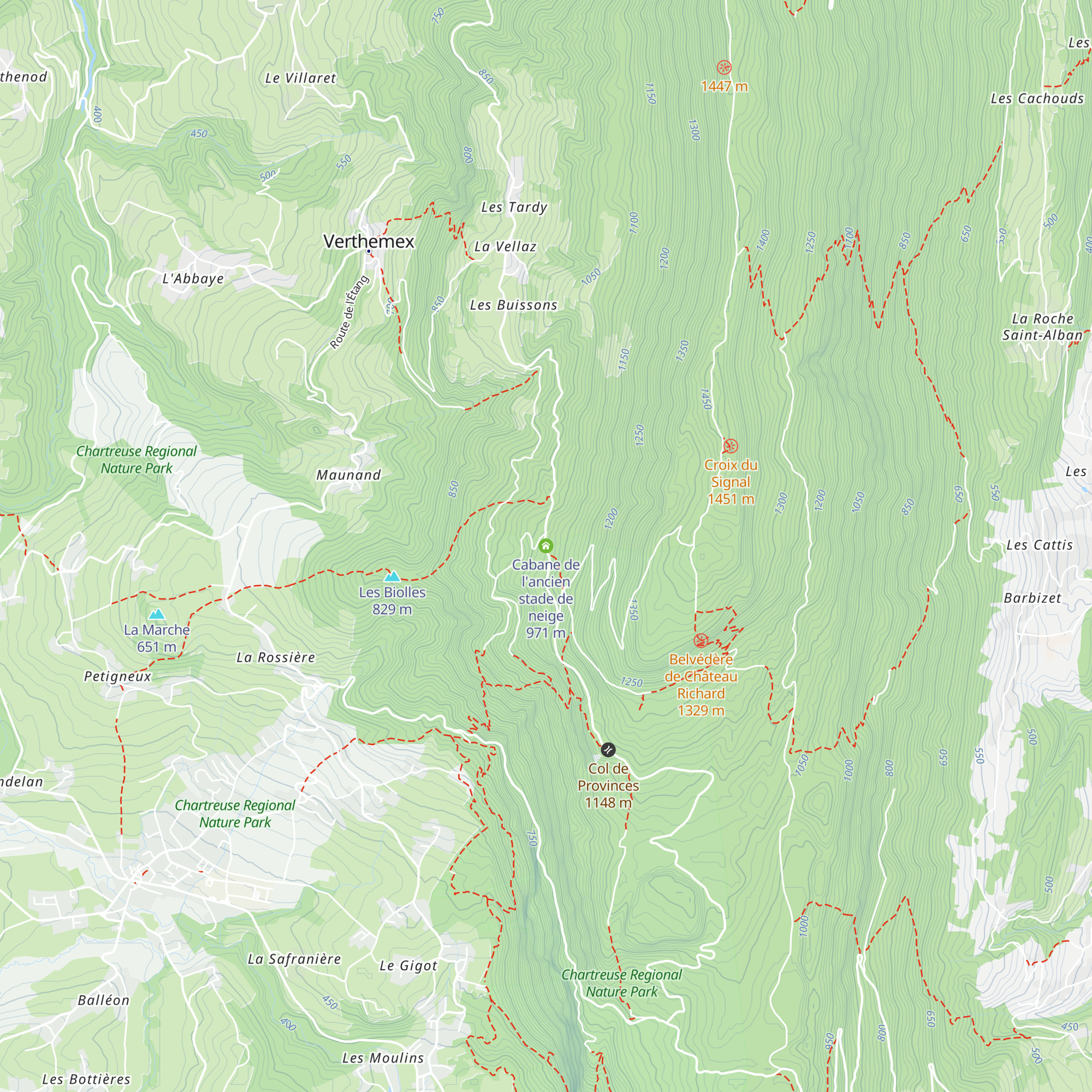 Cabane de l'ancien stade de neige map