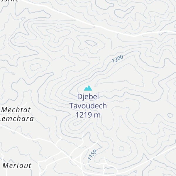 Map of Djebel Tavoudech