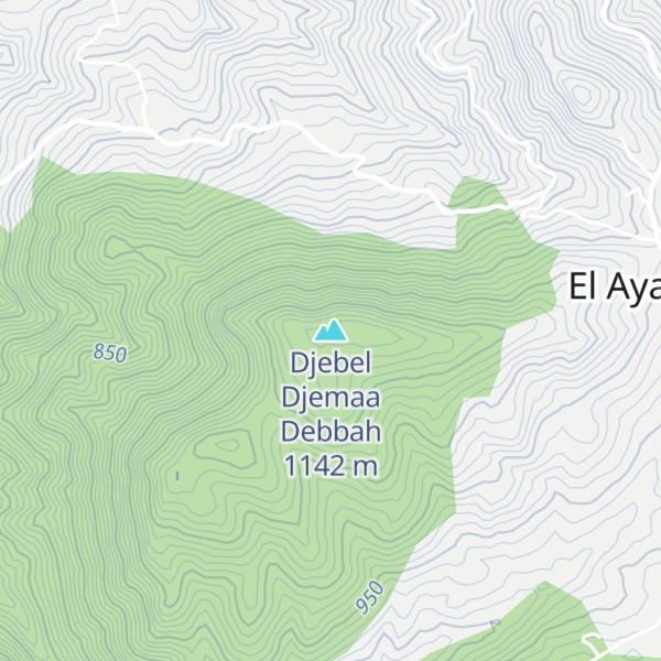 Map of Djebel Djemaa Debbah