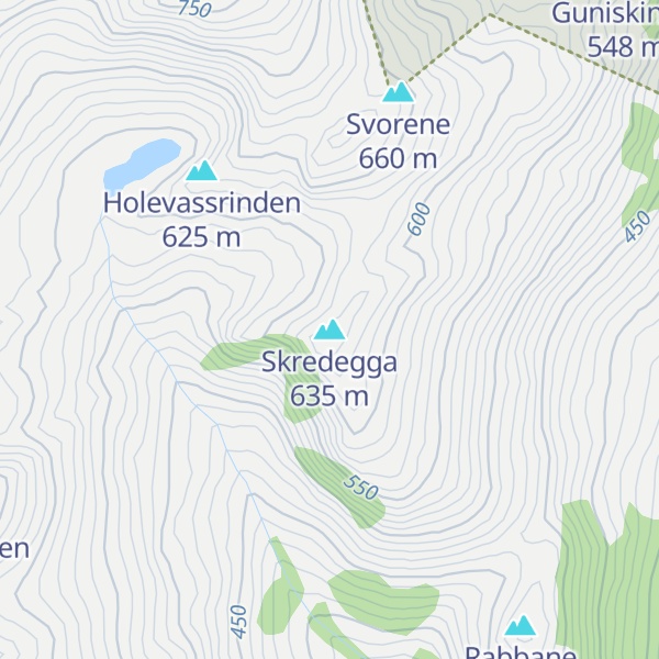 Map of Skredegga
