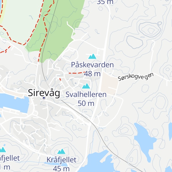 Map of Svalhelleren