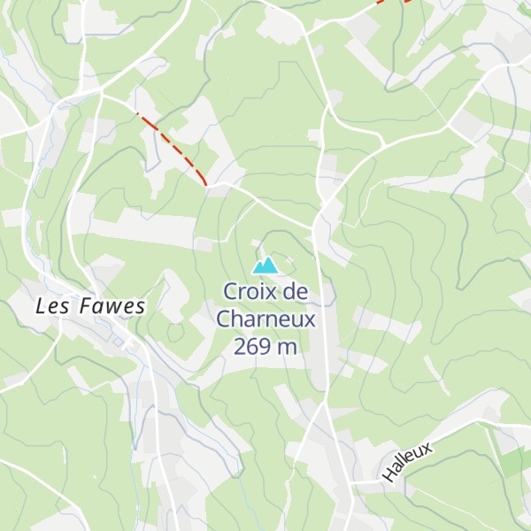Map of Croix de Charneux