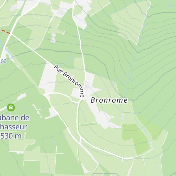 Map of Gîte - de Bronromme
