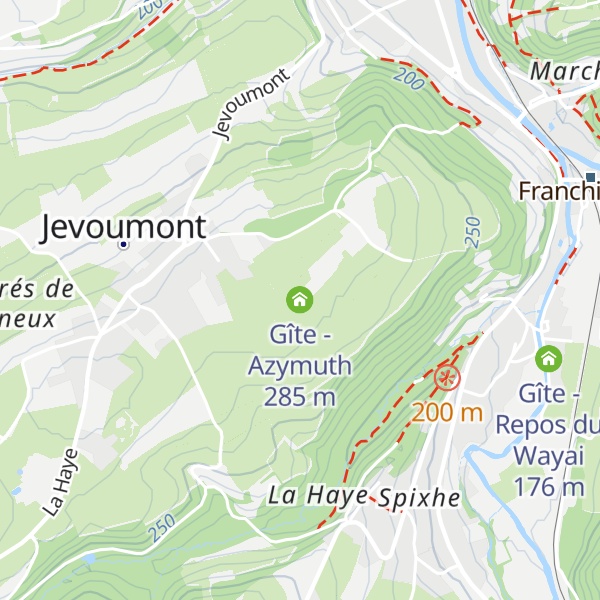Map of Gîte - Azymuth