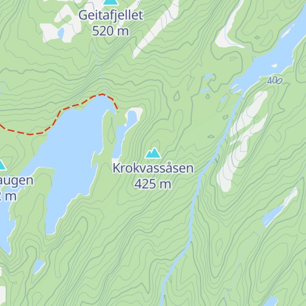 Map of Krokvassåsen