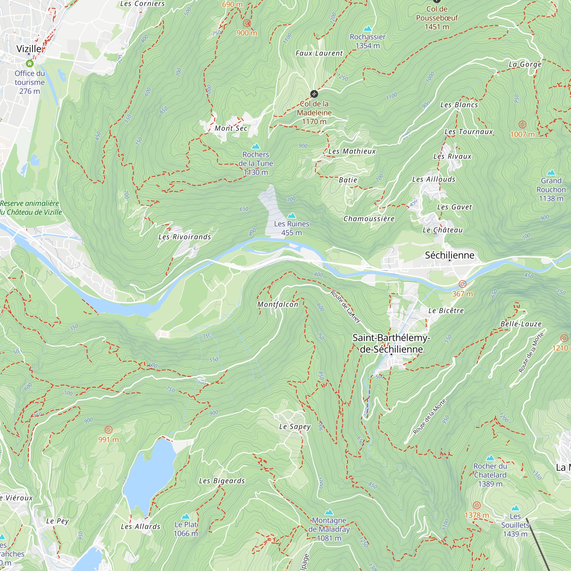 Observatoire des Ruines de Séchilienne map