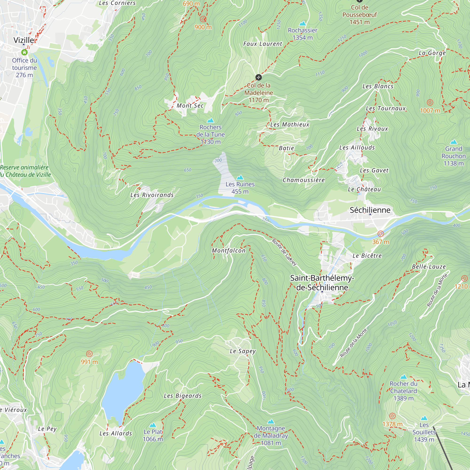 Observatoire des Ruines de Séchilienne map