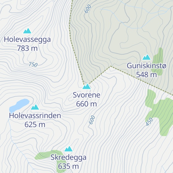 Map of Svorene