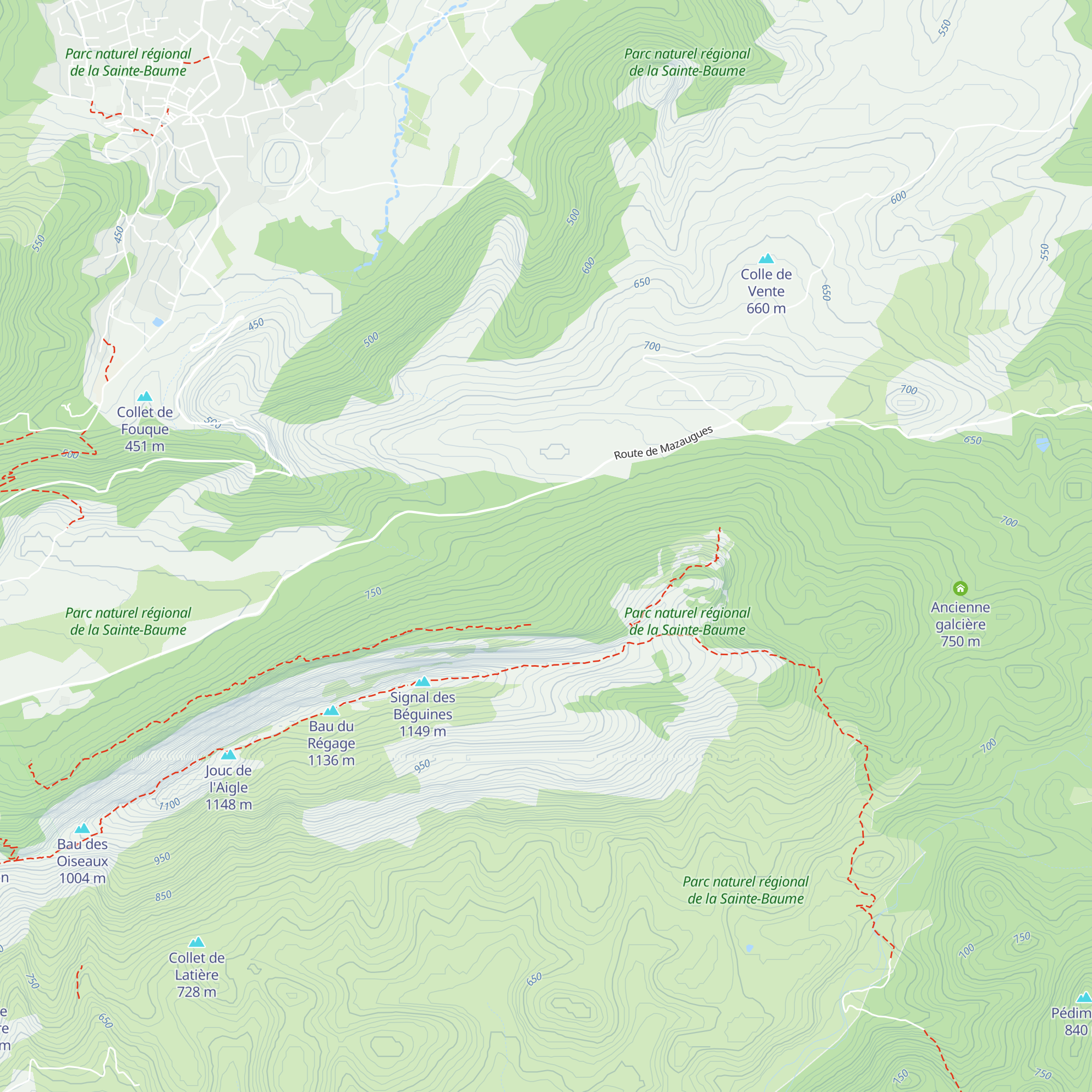 Grand Saint-Cassien map