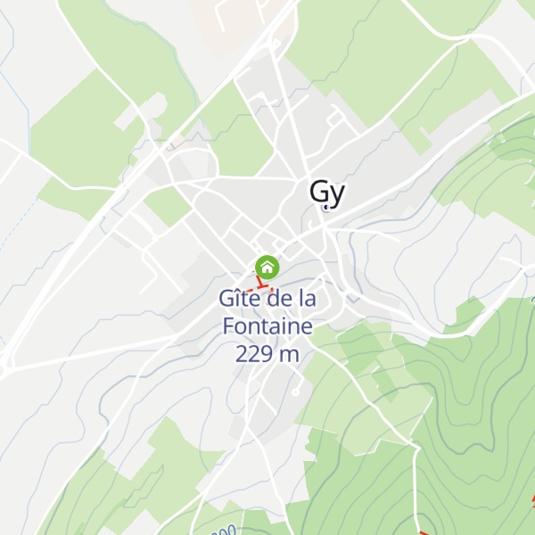 Map of Gîte de la Fontaine