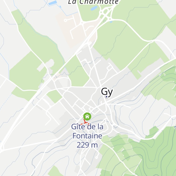 Map of Gîte des Capucins
