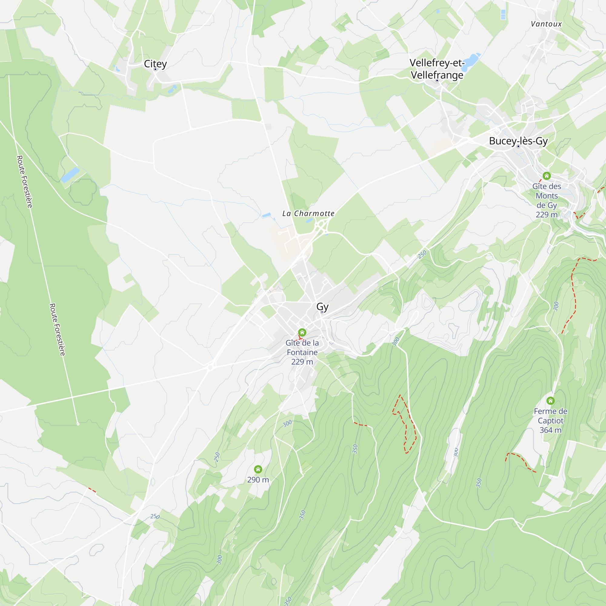 Gîte des Capucins map