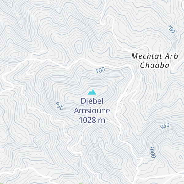 Map of Djebel Amsioune
