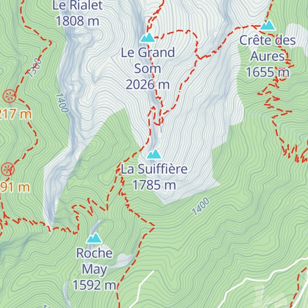 Map of La Suiffière