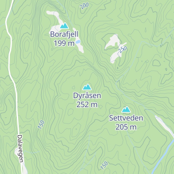 Map of Dyråsen