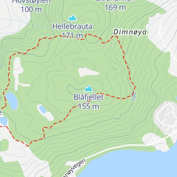 Map of Blåfjellet
