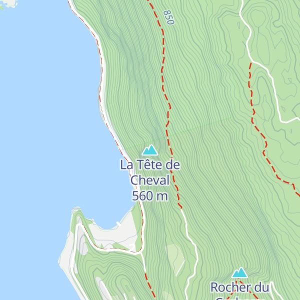 Map of La Tête de Cheval