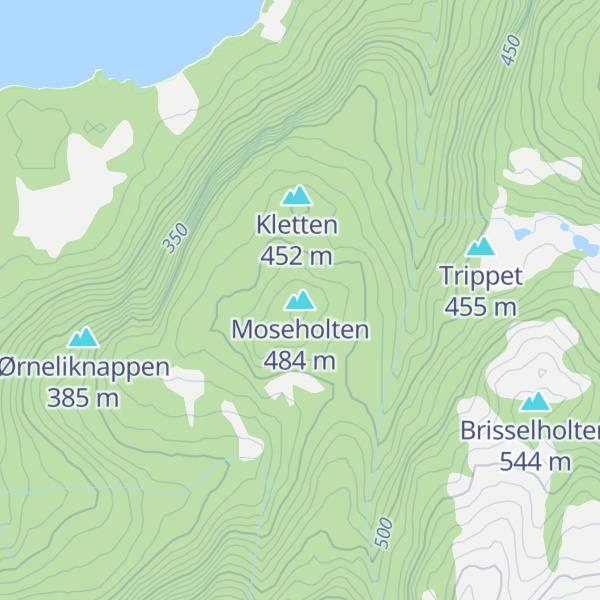 Map of Moseholten