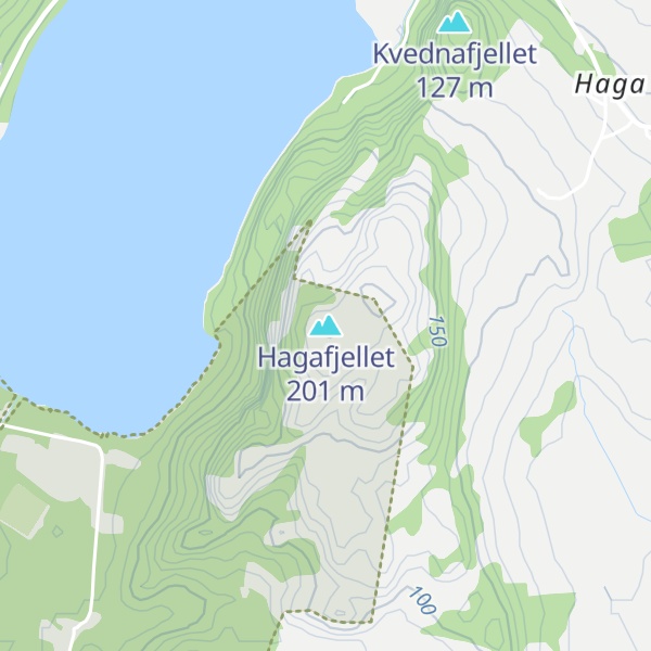 Map of Hagafjellet