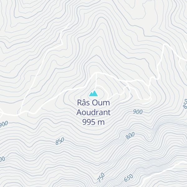 Map of Râs Oum Aoudrant