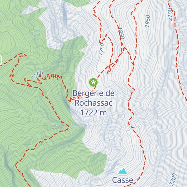 Map of Refuge de Rochassac