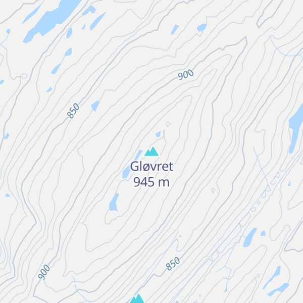 Map of Gløvret